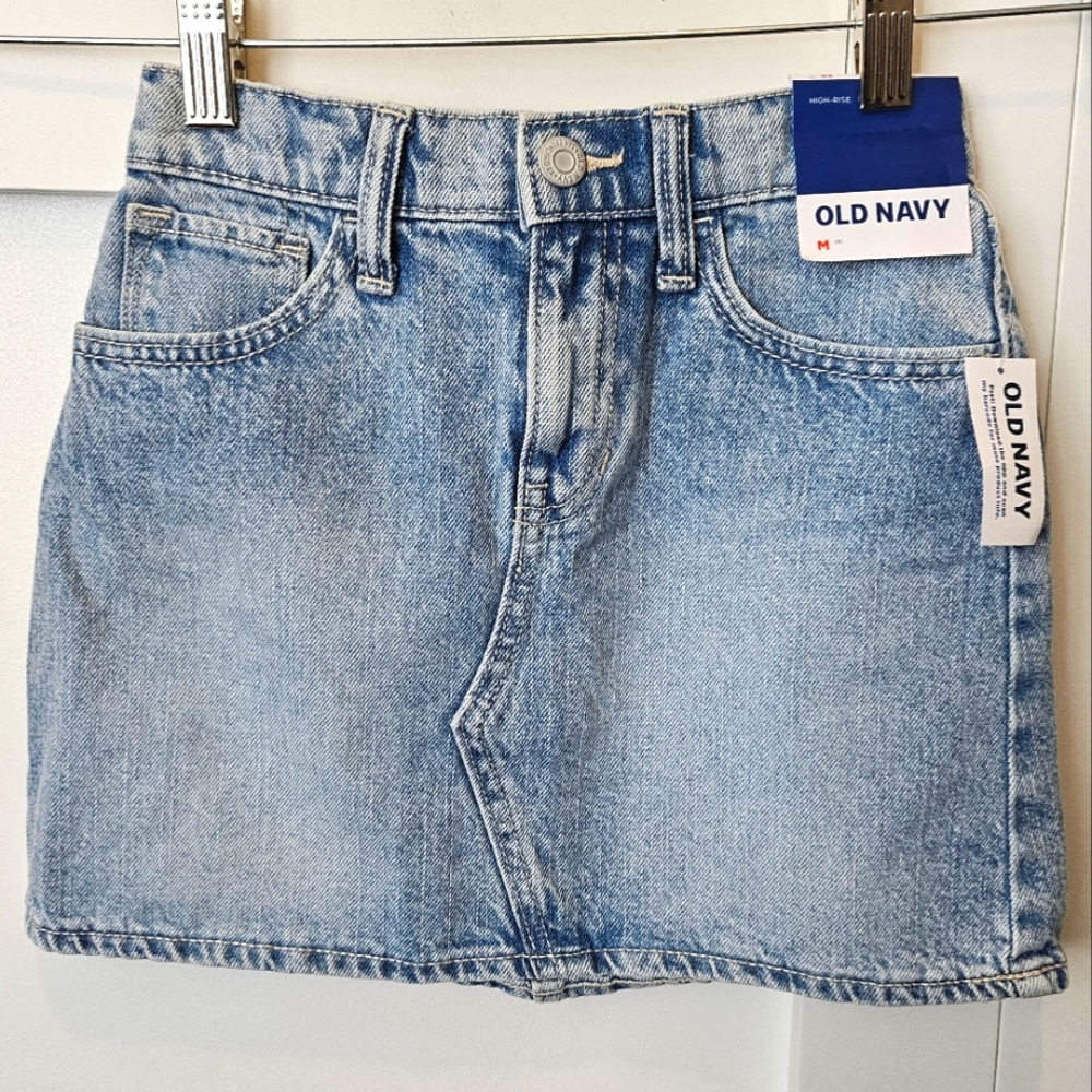 GIRLS OLD NAVY high rise denim skirt